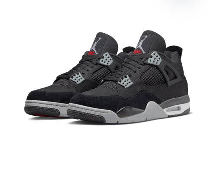 AIR JORDAN 4 RETRO SE BLACK CANVAS